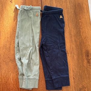 Baby Gap Kids Cozy Jogger Pants - Navy and Sage (Set of 2) 2T